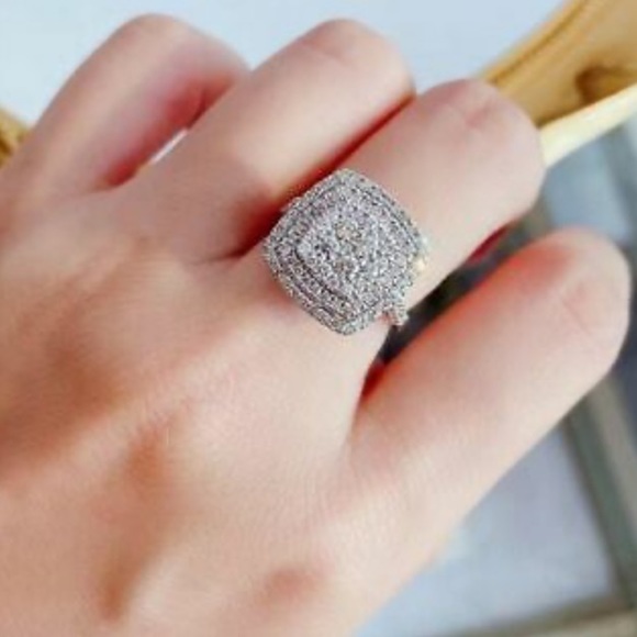 New 925 Sterling silver diamond ring - Picture 5 of 7